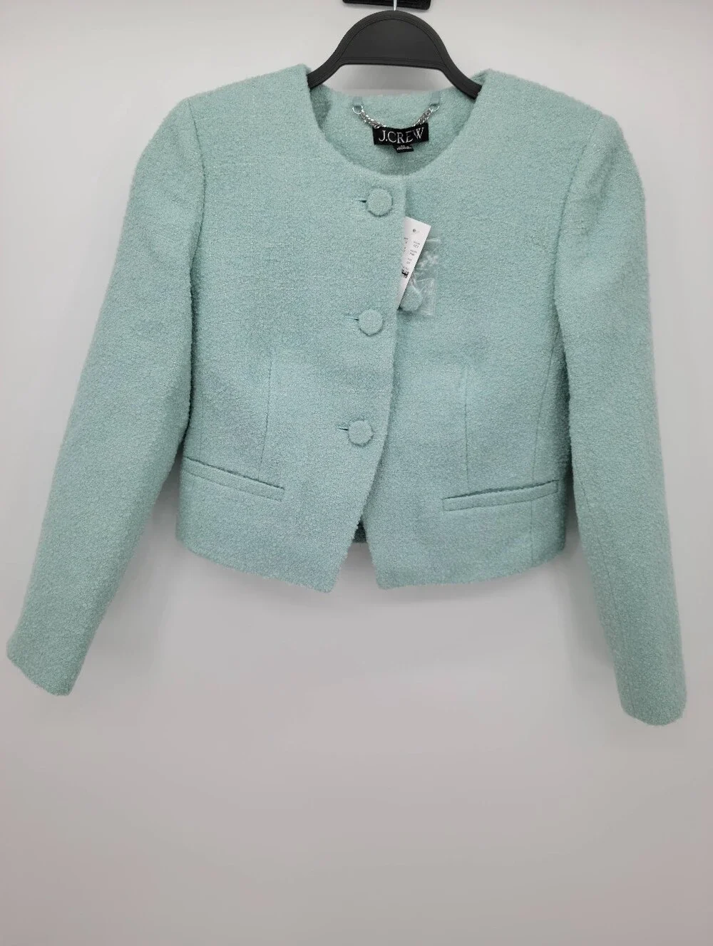 J Crew Lady jacket in bouclé tweed CS647 Size 00 NEW